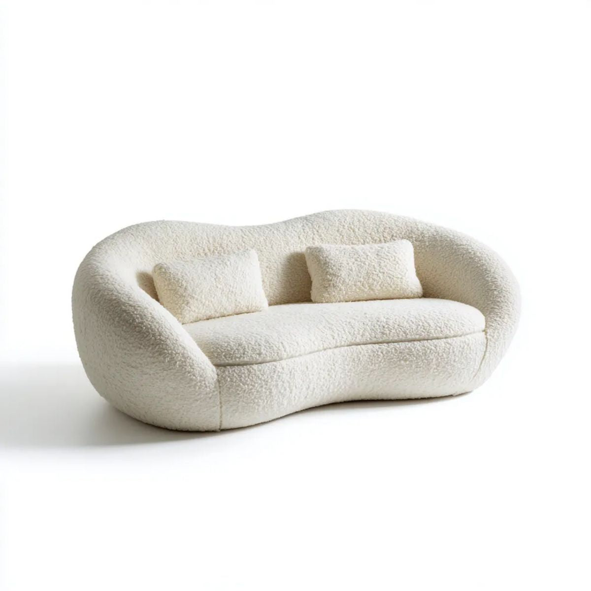 Sofa, Kuuka 2 zakrzywione zapięcie poliestrowe, 180 x 90 x 75 cm