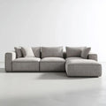 Sofa, 3-osobowa w kolorze fioletowo-szarym L z poliestrem 280 x 165 x 85 cm z syreną południową