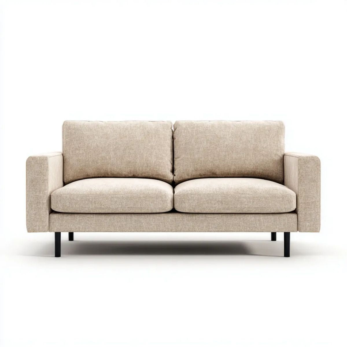 Sofa, Podwójna sofa w poliestrze z podłokietnikami, 160 x 85 x 82 cm